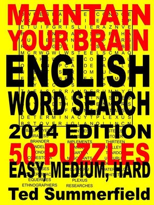 cover image of Maintain Your Brain English Word Search, 2014 Edition